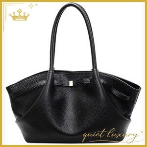 Medium PU Leather Tote Shoulder Bag Retro Everyday Handbag Lightweight
